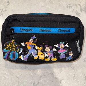 Disneyland 70th Anniversary Black Fanny Pack